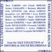 Yale University Library historical recordings, Vol.1