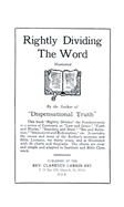 Rightly Dividing the Word