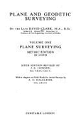 Plane and Geodetic Surveying Vol. 2: Plane Surveying (Si Units)