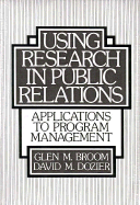 Using Research in Public Relations: Applications to Program Management