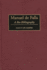 Manuel de Falla: A Bio-Bibliography