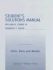 Student's Solutions Manual to Accompany Stats: Data and Models