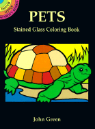 Pets Stained Glass Coloring Book