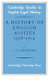 A History of English Assizes 1558 1714