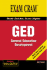 GED: General Education Development