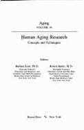 Human Aging Research: Concepts and Techniques
