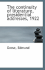 The Continuity of Literature, Presidential Addresses, 1922