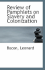 Review of Pamphlets on Slavery and Colonization
