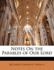 Notes on the Parables of Our Lord