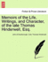 Memoirs of the Life, Writings, and Character, of the Late Thomas Hinderwell, Esq.