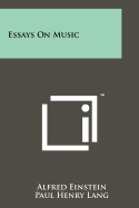Essays on music.