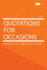 Quotations for occasions