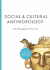 Social & Cultural Anthropology