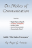 On Modes of Communication
