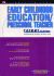 Early Childhood Education/Preschool Teacher Career Starter