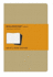Moleskine Ruled Cahier Journal Kraft Pocket: Set of 3 Ruled Journals