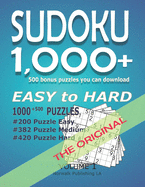 1,000+ Sudoku Puzzles Easy to Hard: Sudoku Puzzle Book for Adults from Easy to Hard - Volume 1 With Solution