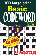 100 Large Print Basic Codeword Puzzles
