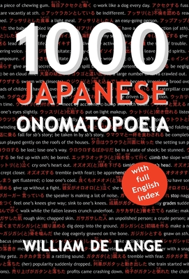1000 Japanese Onomatopoeia - De Lange, William
