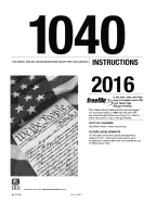 1040 Instructions 2016