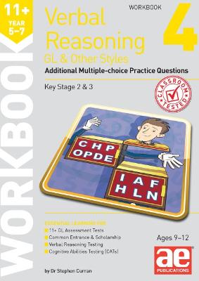 11+ Verbal Reasoning Year 5-7 GL & Other Styles Workbook 4: Additional Multiple-choice Practice Questions - Curran, Stephen C., and Edwards, Mike (Contributions by), and Peace, Janet (Contributions by)