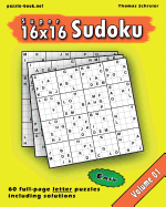 16x16 Super Sudoku: Easy 16x16 Full-Page Alphabet Sudoku, Vol. 1