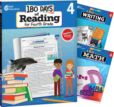 180 Days of Reading, Writing and Math Grade 4: 3-Book Set - Multiple Authors, and Kemp, Kristin, and Smith, Jodene