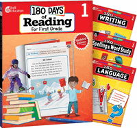 180 Days(tm) Reading 2nd Ed, Writing, Spelling, & Language Grade 1: 4-Book Set: Practice, Assess, Diagnose