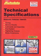 2004 Domestic Technical Specification Manual (1994-03)