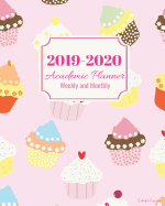 2019-2020 Academic Planner Weekly and Monthly Colorful Cupcakes