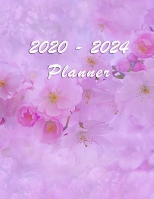 2020 - 2024 - Five Year Planner: Agenda for the next 5 Years - Monthly Schedule Organizer - Appointment, Notebook, Contact List, Important date, Month's Focus, Calendar - 60 Months - Elegant Violet Flowers - Planner, Schumy & Trudy