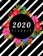 2020 Planner: January-December 2020 12-monthly Calendar Schedule Organizer with Inspirational Quotes Unique Customized Cover-Themed Colored Interior Border Volume 19 Playful Floral Design 8.5x 11 inches, 30 pages