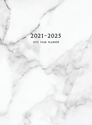 2021-2025 Five Year Planner: 60-Month Schedule Organizer 8.5 x 11 with Marble Cover (Volume 1 Hardcover) - Planners, Miracle