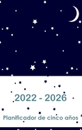 2022-2026 Cinco ao planificador: Hardcover - Calendario de 60 meses, calendario de 5 aos, planificadores de negocios, programa de programacin de la agenda Logbook y revista (planificador mensual)