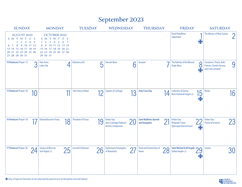 2024 Parish Wall Calendar