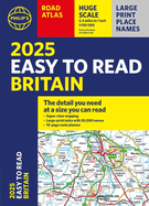 2025 Philip's Easy to Read Road Atlas of Britain: (A4 Paperback)