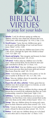 31 Biblical Virtues to Pray for Your Kids (pack of 50) - Hostetler, Bob