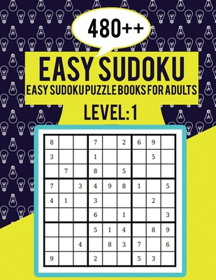 480 easy sudoku easy sudoku puzzle books for adults