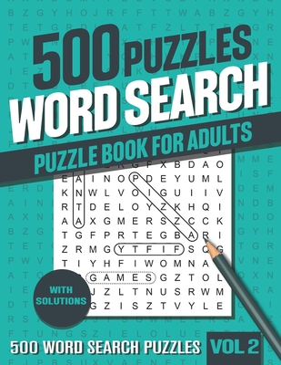 500 Word Search Puzzle Book for Adults: Very Big Word Find Puzzle Book for Adults, Seniors for Relaxing and Fun - Vol 2 - Books, Visupuzzle