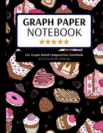 5x5 Graph Ruled Composition Notebook: 100 Pages, 5x5 Graphing Grid Paper, Cake & Donuts (Extra Large, 8.5x11 in.)