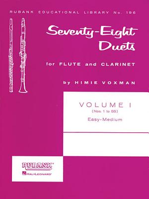 78 Duets for Flute and Clarinet - Volume 1: Easy to Medium - Voxman, Himie (Composer)