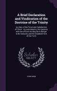 A Brief Declaration and Vindication of the Doctrine of the Trinity: As Also, of the Persn and Satisfaction of Christ: Accomodated to the Capacity and Use of Such As May Be in Danger to Be Seduced, and the Establishment of the Truth