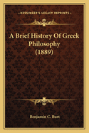 A Brief History of Greek Philosophy (1889)