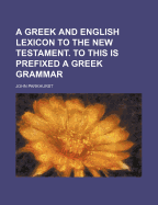 A Greek and English Lexicon to the New Testament. to This Is Prefixed a Greek Grammar