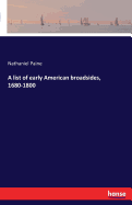 A List of Early American Broadsides, 1680-1800