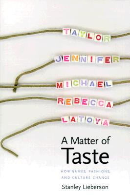 A Matter of Taste: How Names, Fashions, and Culture Change - Lieberson, Stanley