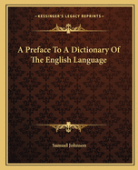 A Preface To A Dictionary Of The English Language