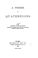 A Primer of Quaternions