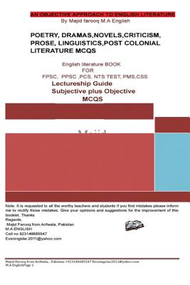 A Superb Book of English Literature Subjective Plus Objective: English Literature - Farooq, MR Majid