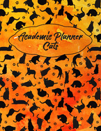 Academic Planner Cats: Orange & Black Homework Planning Book For Kitty Lovers